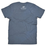 T-shirt back print: Surf Kernow – Ethically made, 100% organic cotton. Designed and printed in Cornwall.